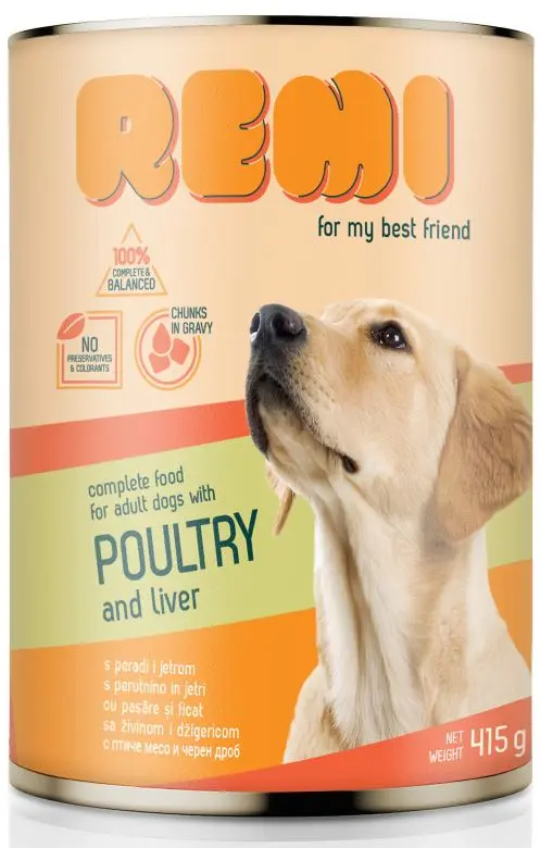 REMI Conserva pentru caini, cu Pasare si Ficat