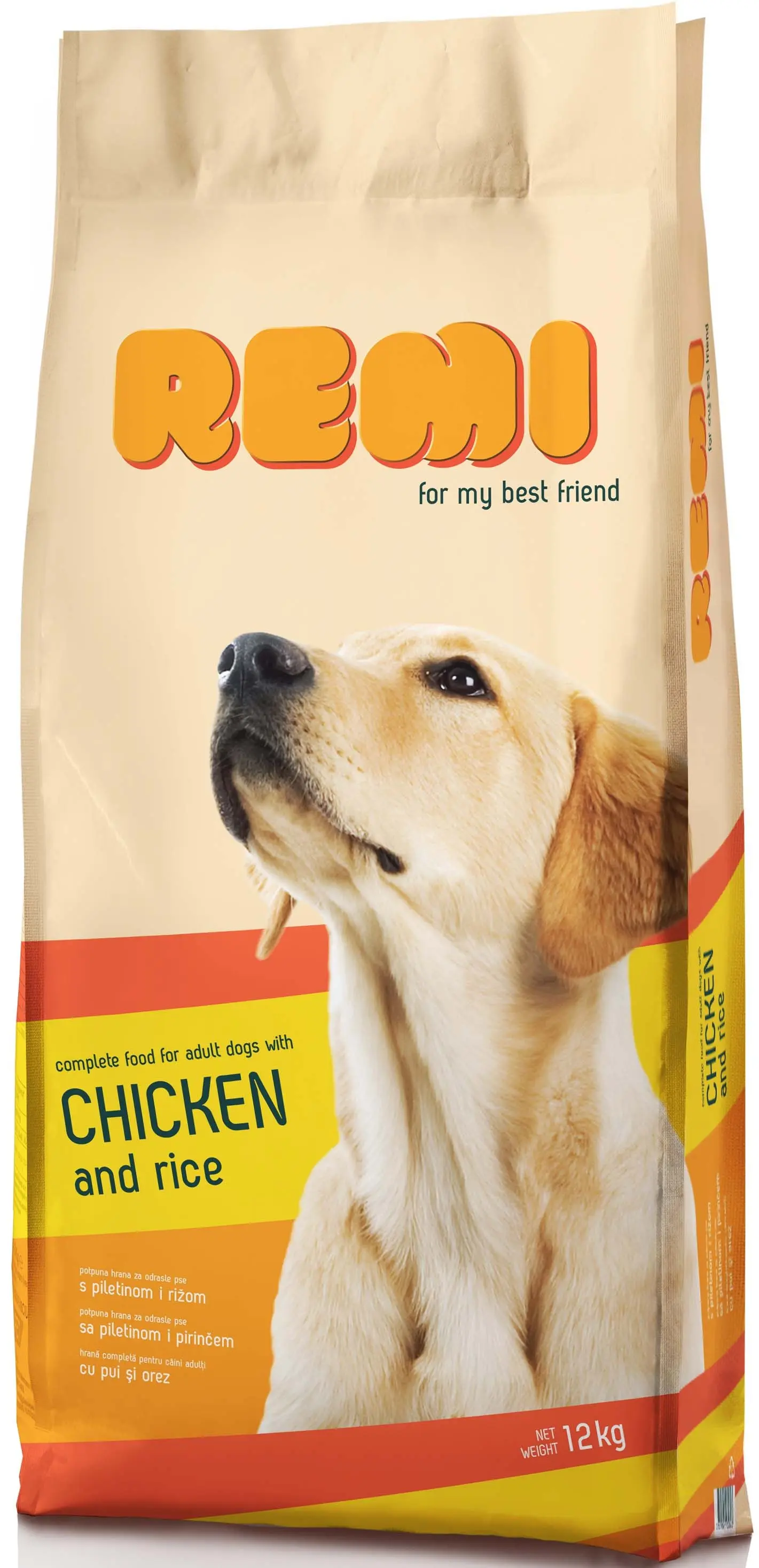 REMI hrana uscata pentru caini adulti, cu Pui si orez