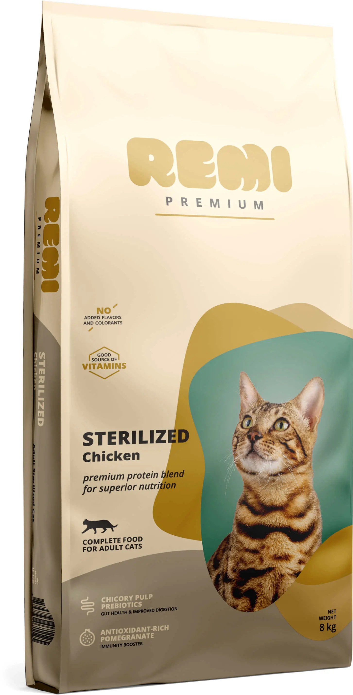 REMI Premium Hrana uscata pentru pisici sterilizate, cu Pui