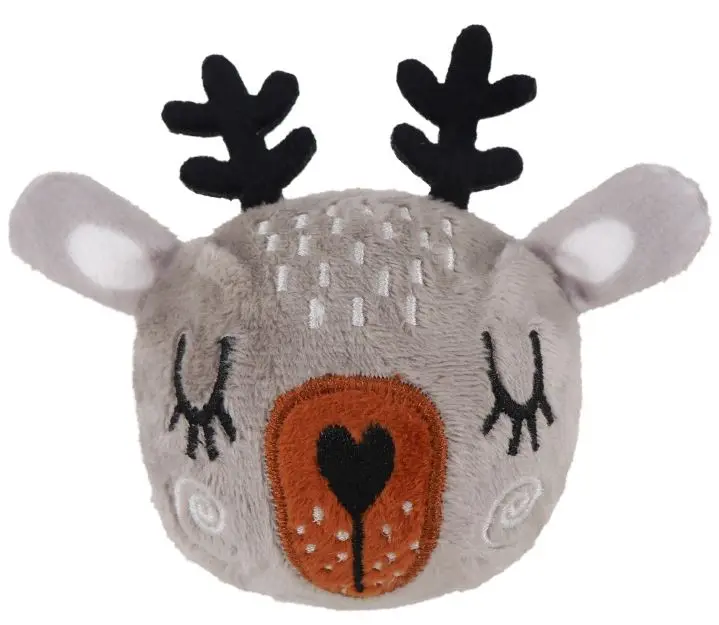 ROSEWOOD Jucarie pentru caini, Minge tenis, Ren, editie de Craciun, 6,5cm