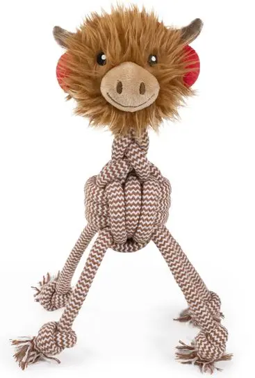 ROSEWOOD Jucarie pentru caini Vaca Colin cu sfoara, editie Craciun