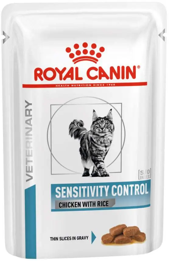 ROYAL CANIN VHN Sensitivity Control Plic hrana umeda pt pisici, Pui si Orez 85g