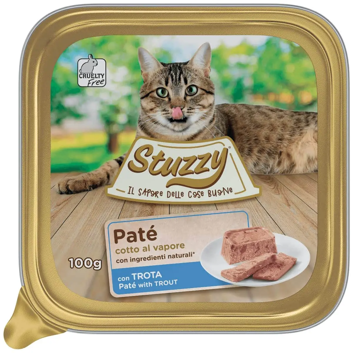 STUZZY Cat Pate pentru pisici, cu Pastrav 100g
