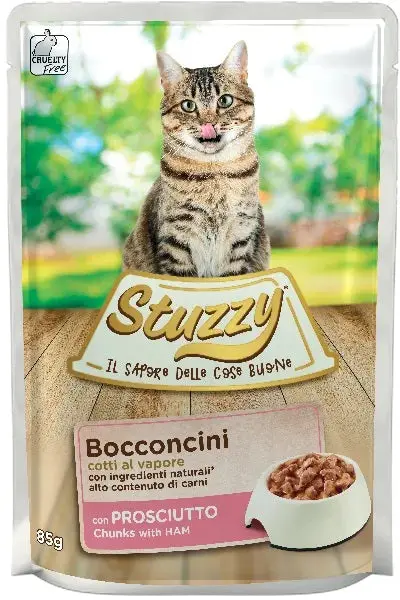 STUZZY Chunks Plic hrana umeda pentru pisici, cu Sunca 85g
