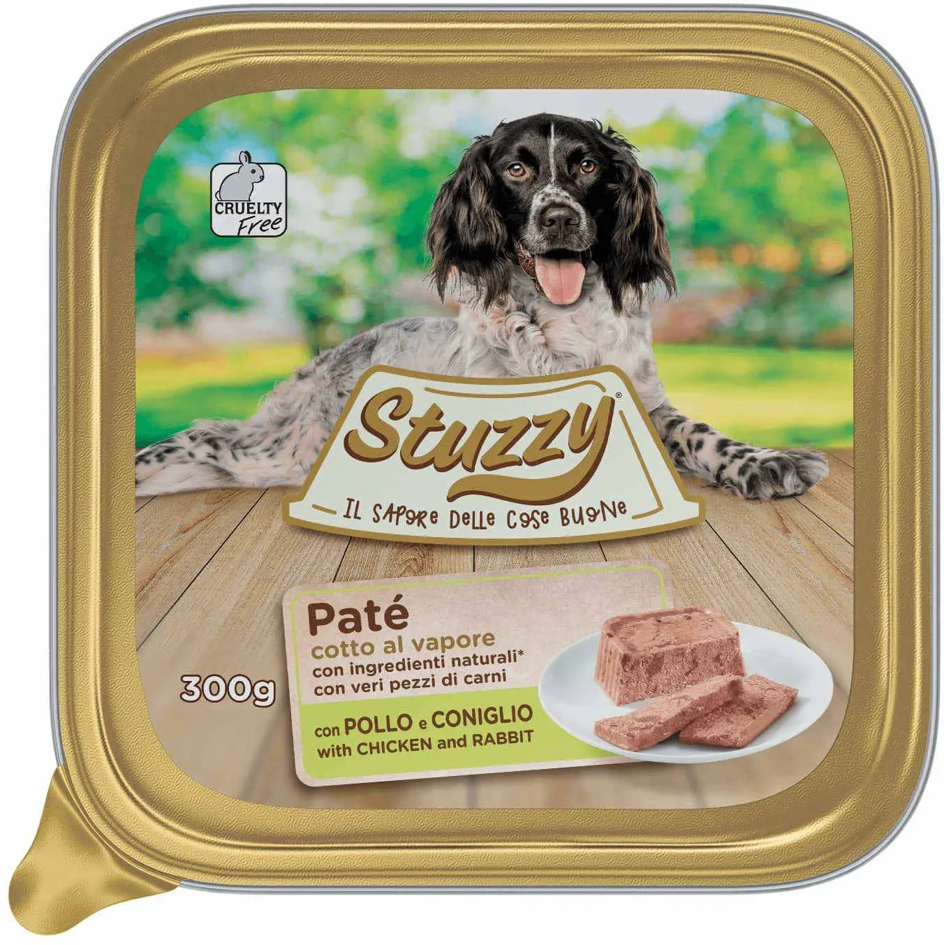STUZZY Dog Pate pentru caini, cu Pui si Iepure 300g