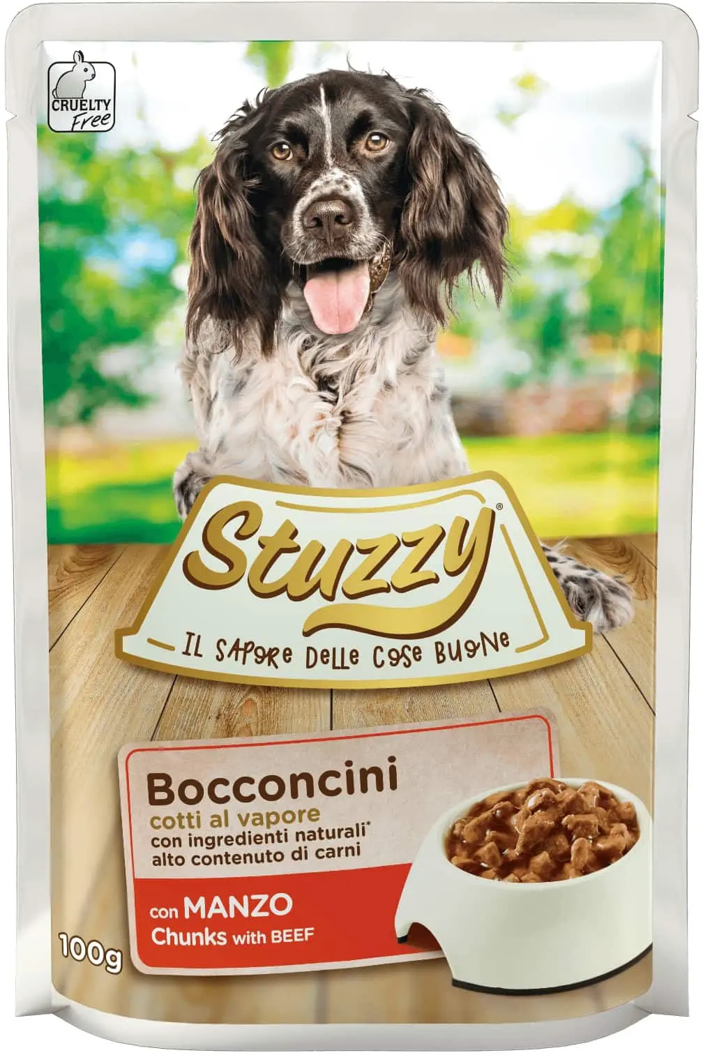 STUZZY Plic hrana umeda pentru caini, cu Vita 100g