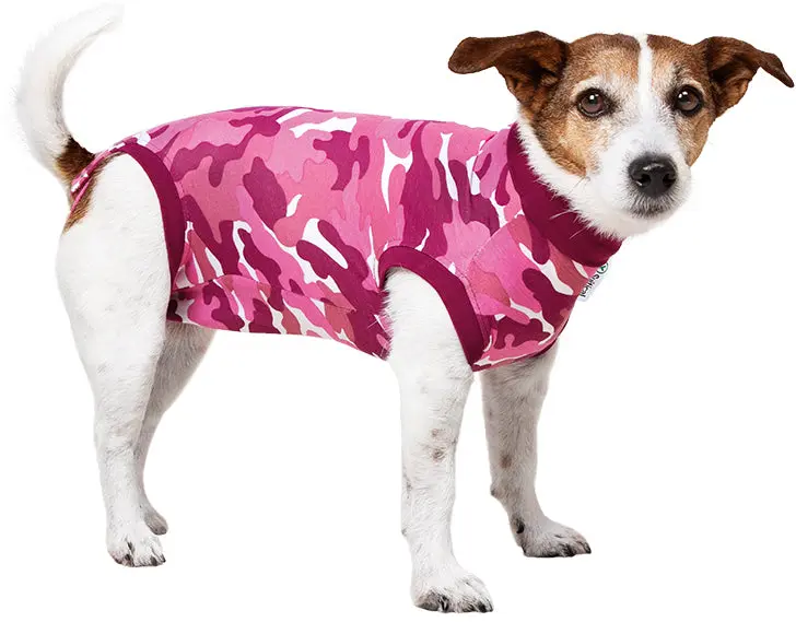 SUITICAL Body protector postoperator, pentru caini, Roz