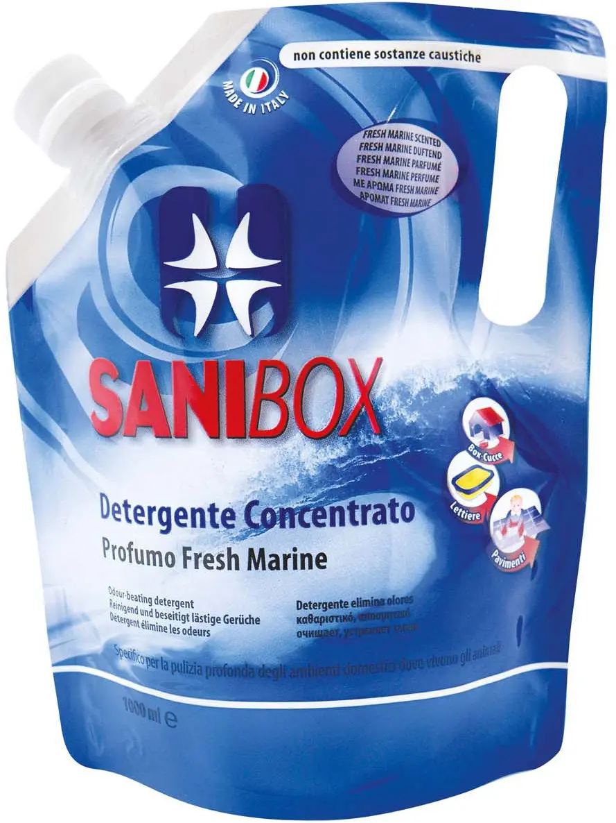 SANIBOX Fresh Marine, detergent concentrat cu miros proaspat de mare, 1l