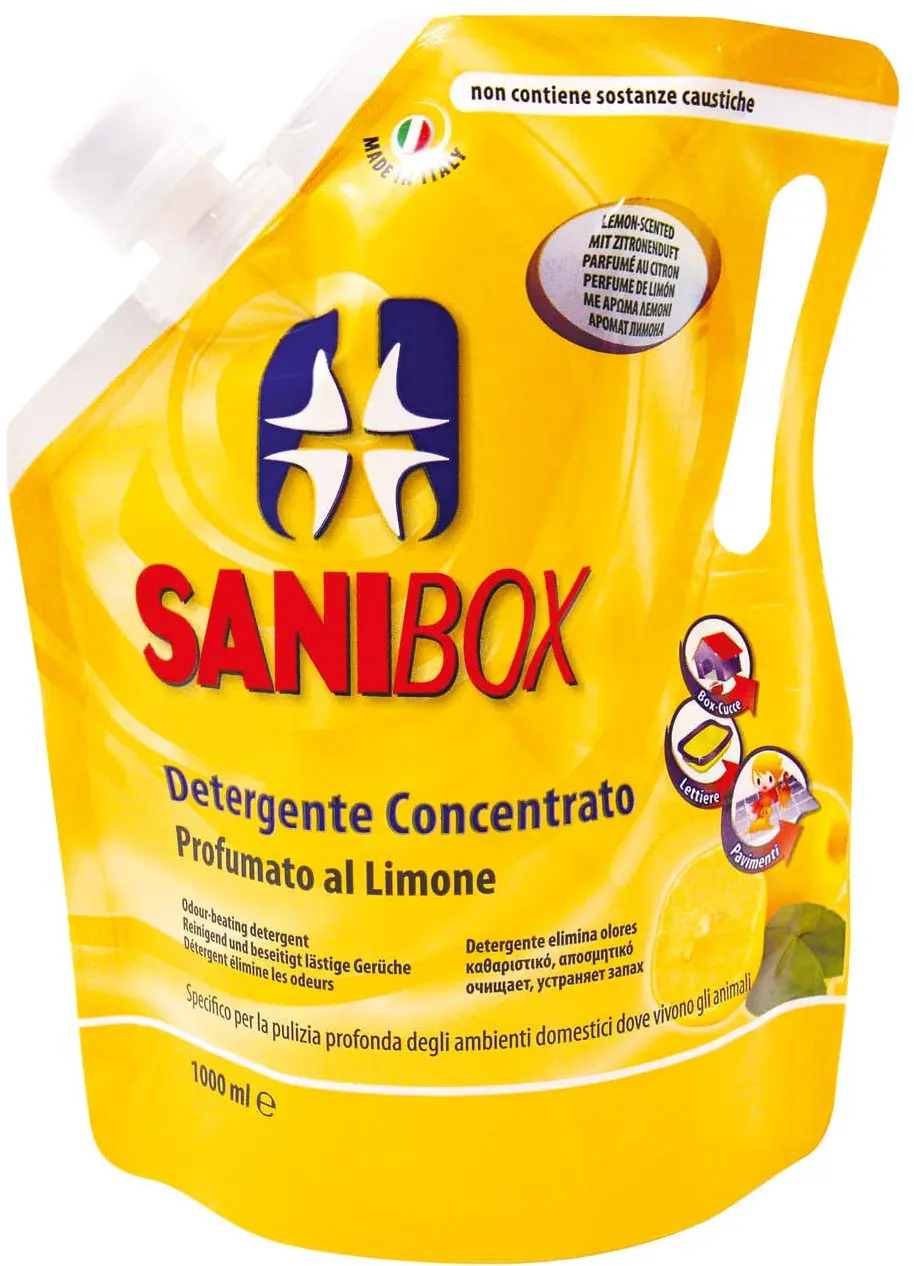 SANIBOX Limun, detergent concentrat cu parfum de lamaie, 1l