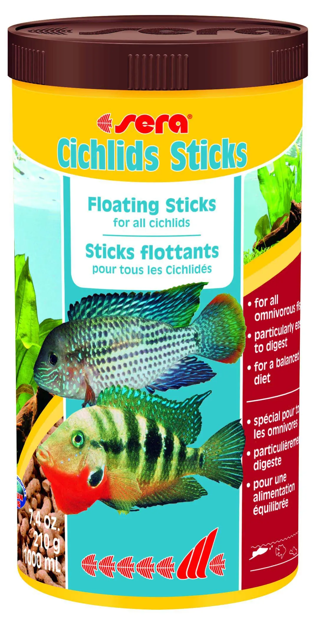 SERA Cichlids Stiks - Hrana pelete pentru ciclide 1000ml