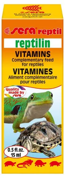 SERA REPTILIN Vitamine pentru testoase si alte reptile 15ml