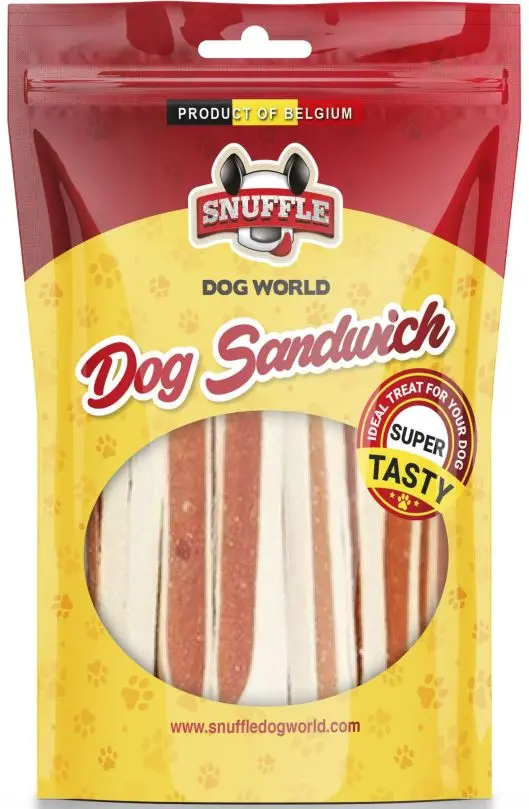 SNUFFLE DOG Sandwich pentru caini, cu aroma de pui si peste, 80gr