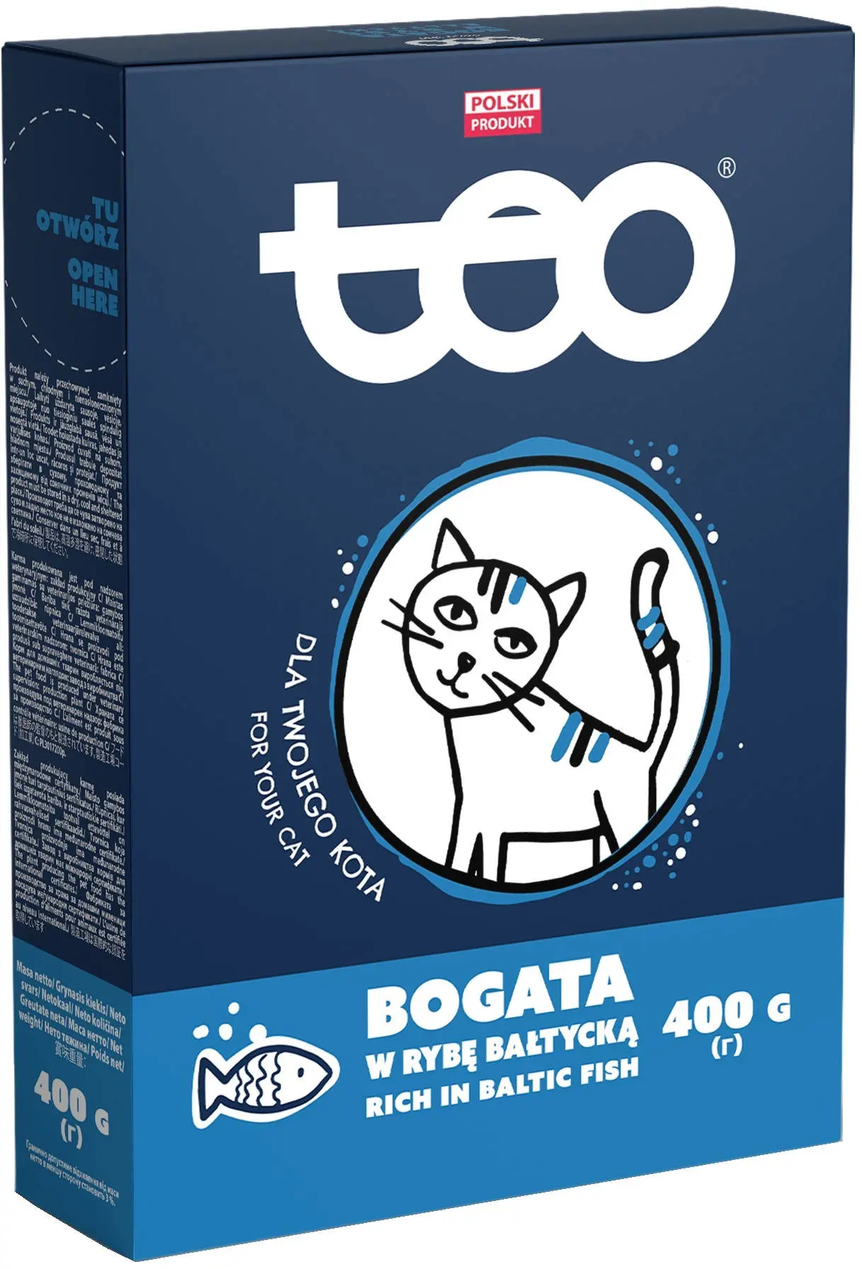 TEO Hrana uscata pentru pisici, cu Peste 400g