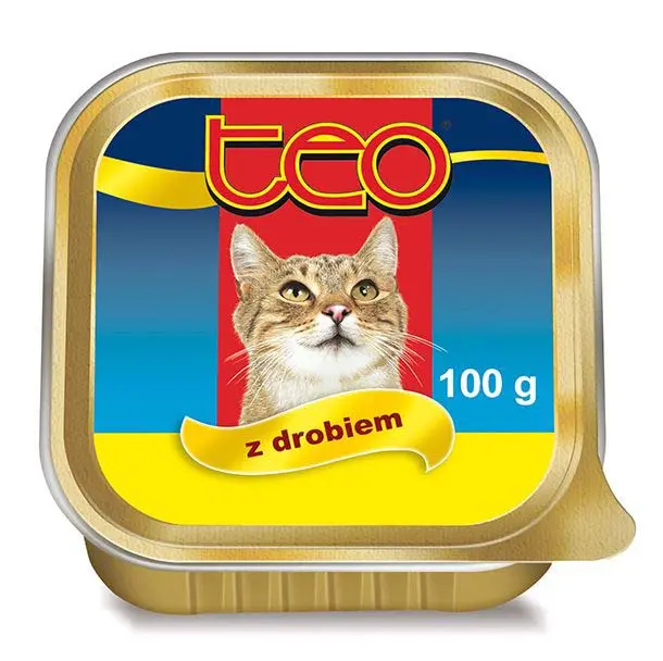 TEO Pate pentru pisici, cu Pasare 100g