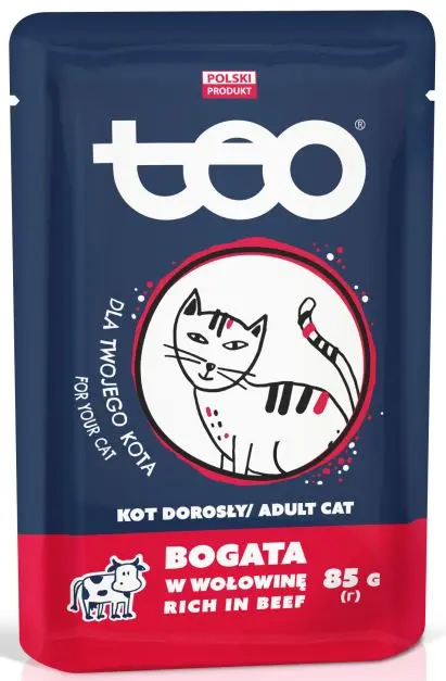 TEO Plic hrana umeda pentru pisici, cu Vita 85g