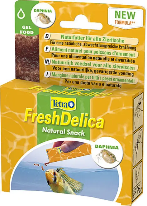 TETRA FreshDelica Daphnia Snack sub forma de gel pentru pesti ornamentali 48g