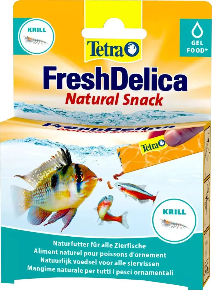TETRA FreshDelica Krill Snack sub forma de gel pentru pesti ornamentali 48g