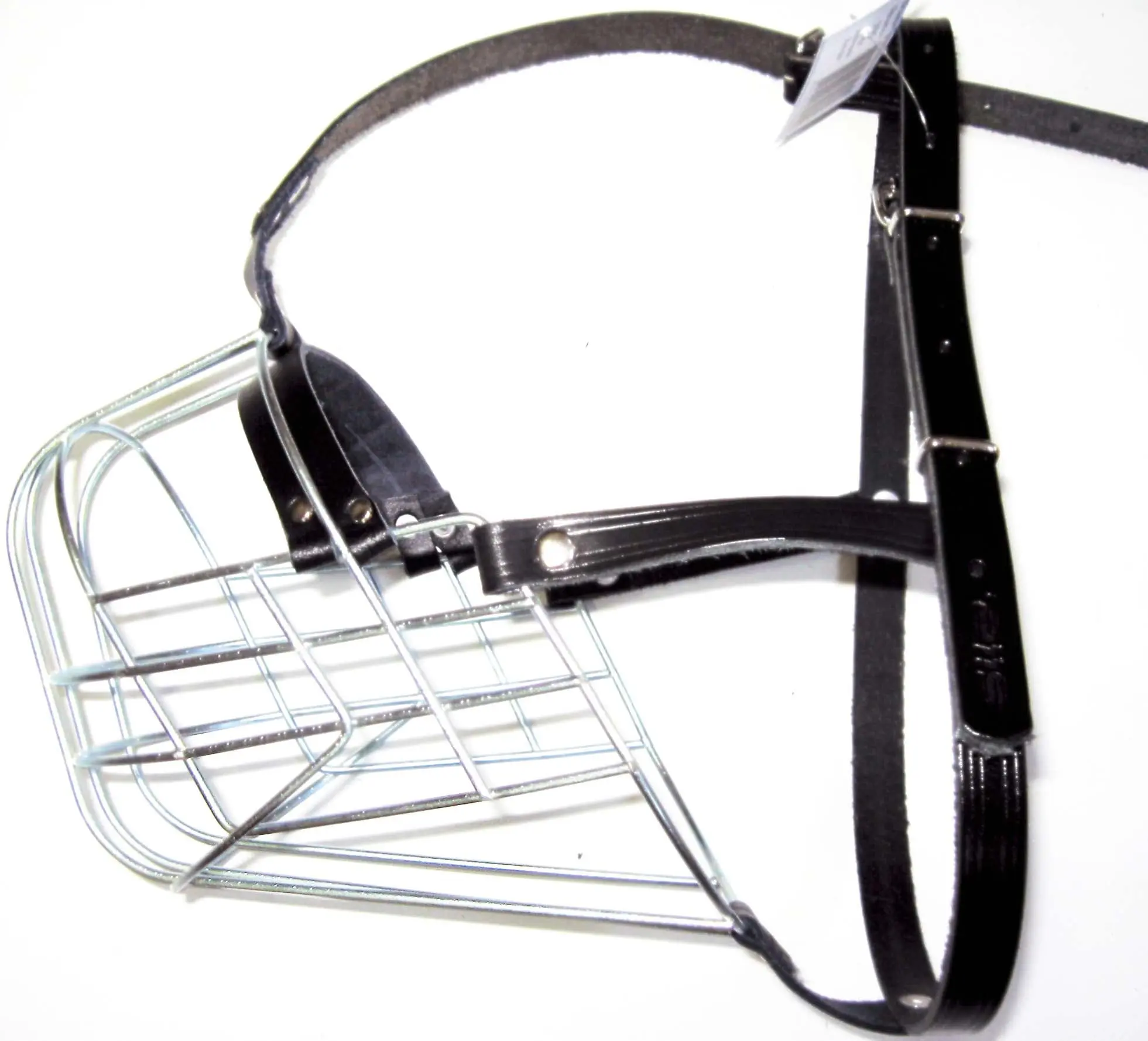 TRUSINA Botnita pentru caini, piele si metal, diverse rase de caini