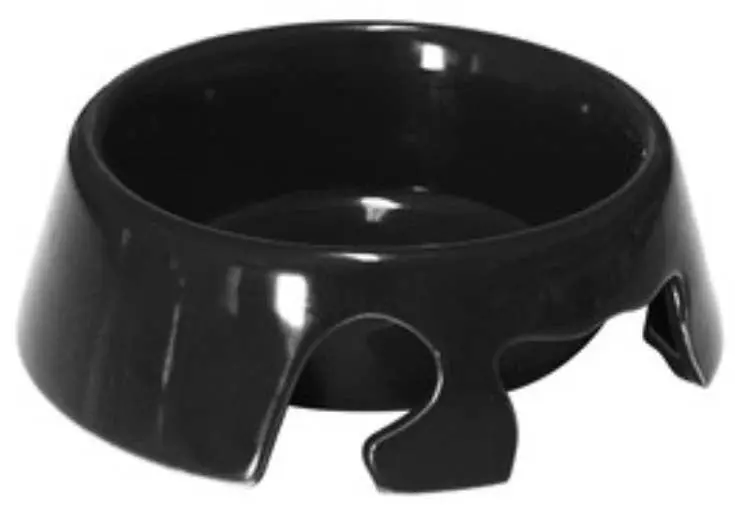 UNITED PETS Bol ceramic Shadow pentru pisici 200ml, Negru