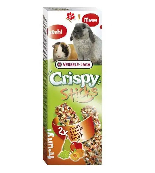 VERSELE-LAGA Crispy Sticks pt iepuri si porcusori, cu Fructe, 2 bucati, 110g