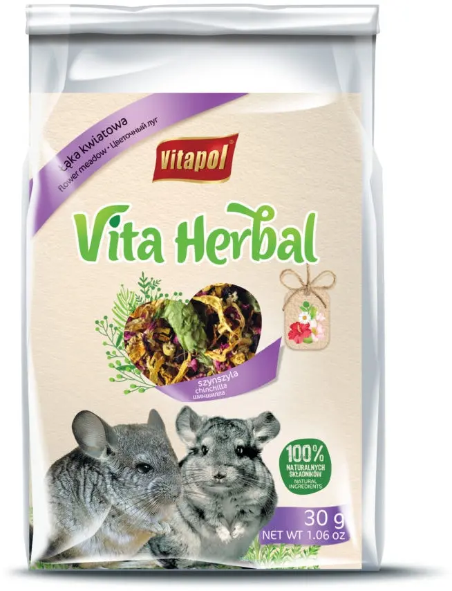 VITAPOL Herbal Hrana complementara pentru sinsila, cu Flori de Camp 30g