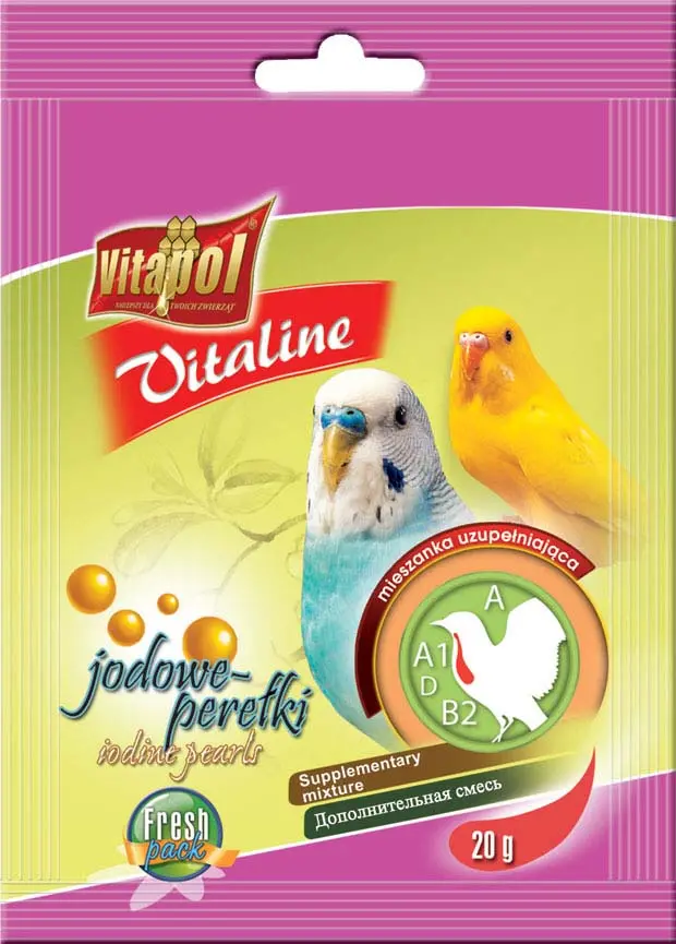 VITAPOL VitaLine pentru perusi, Perle cu Iod 20g