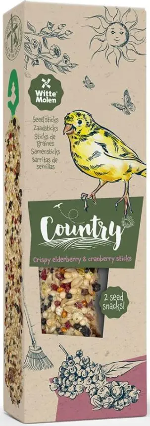 WITTE MOLEN Country Baton pentru canari, cu Soc si Merisoare 60g