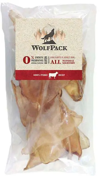 WOLFPACK Recompensa pentru caini, Urechi de Vitel