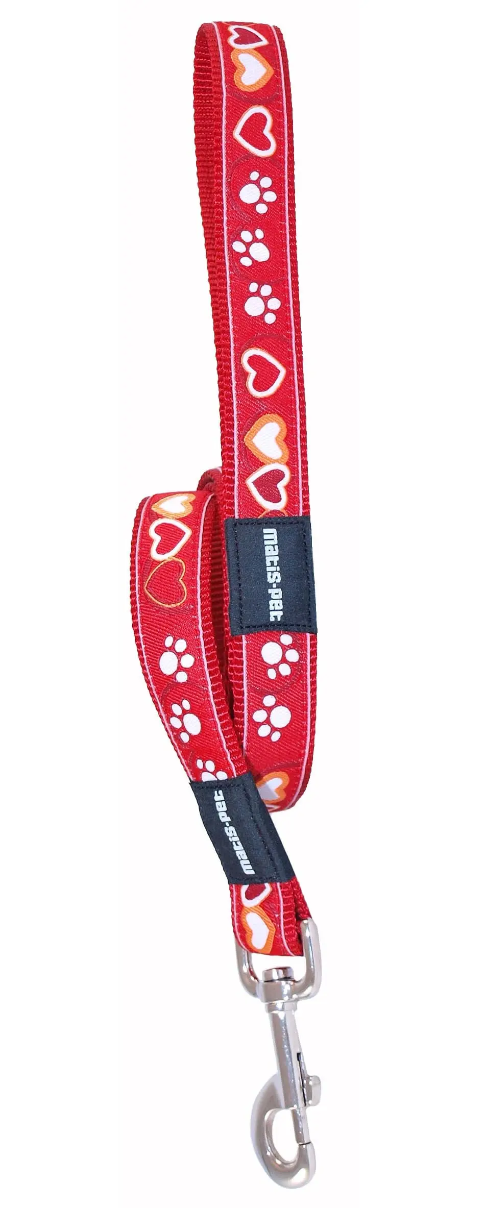 MATIS Lesa pentru caini Matis Design 25mm/140cm, Inima, Roz