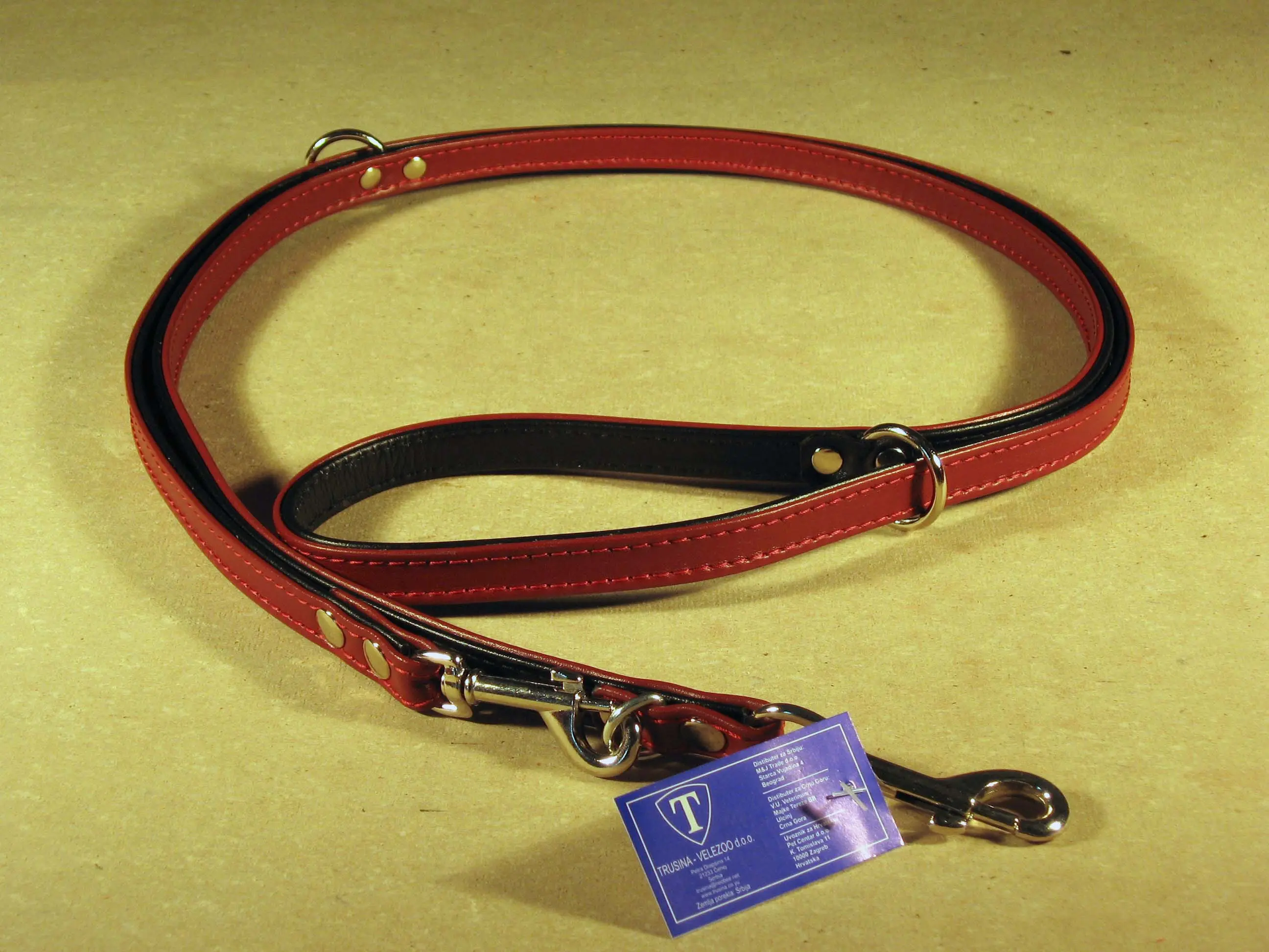 TRUSINA Lesa din piele pentru caini Lux, pentru dresaj