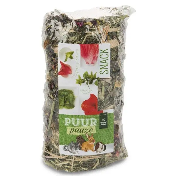 PUUR Pauze Snack pentru rozatoare, cu fan, hibiscus si menta 200g