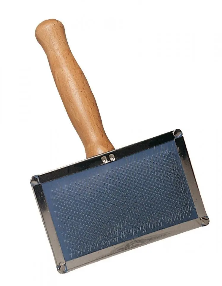 Tesala inox, maner lemn, mar. S - 11.5x9 cm