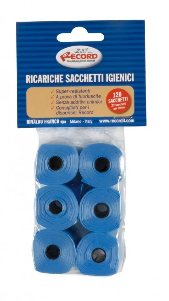 Pungi igienice pentru caini, set 6 role x 20 buc