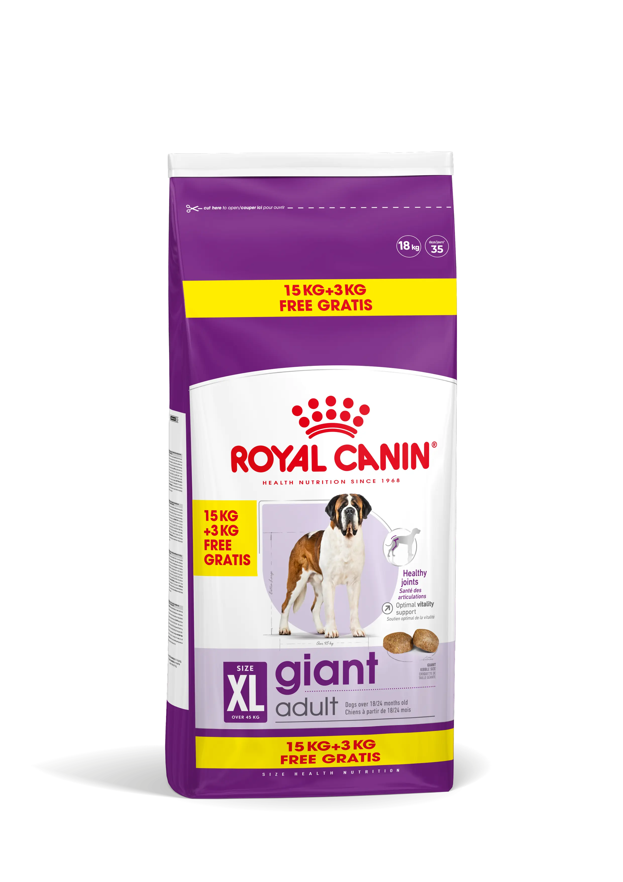 Royal Canin Giant Adult hrana uscata caine, 15+3 kg