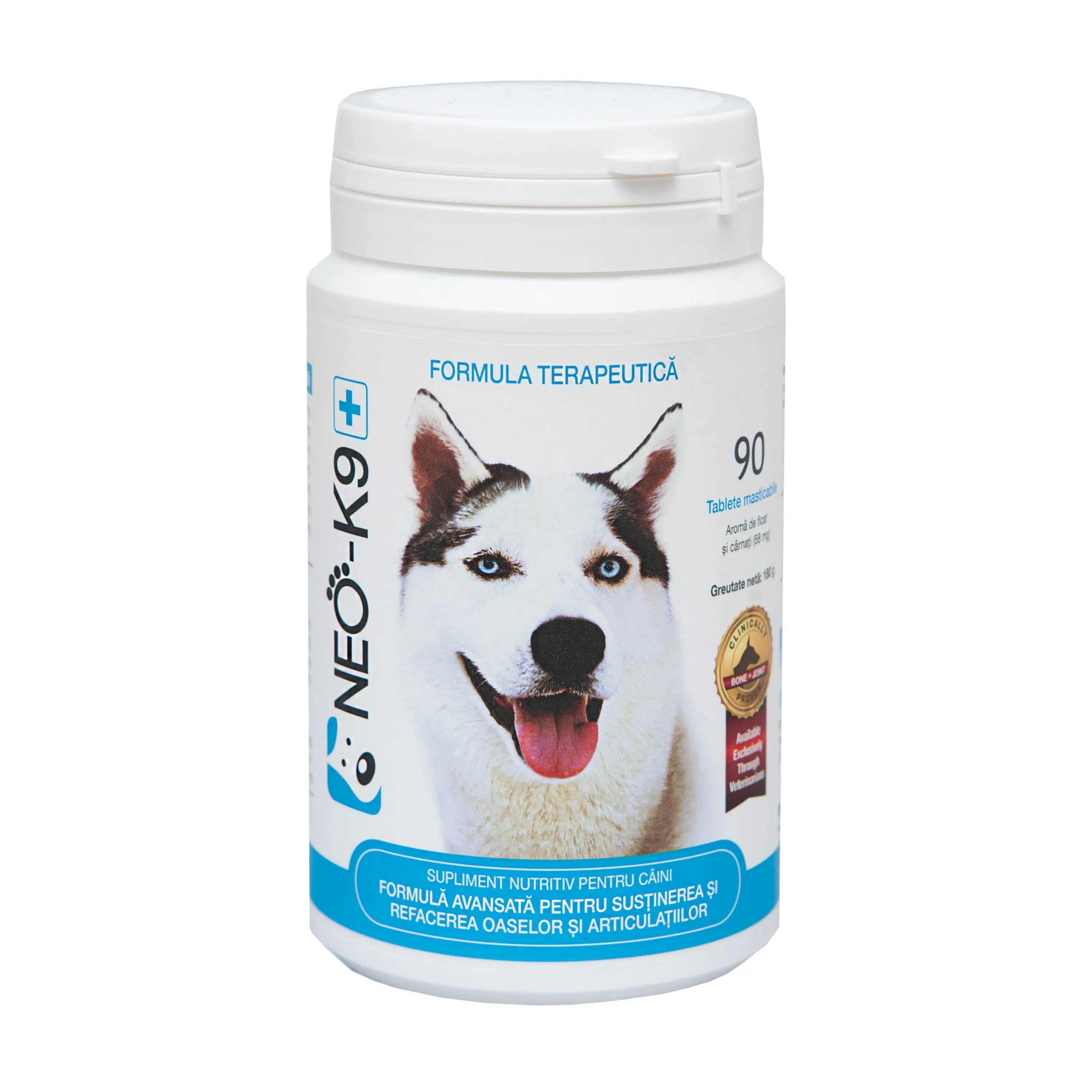 Supliment nutritiv pentru caini, Neo K9+, 90 tablete masticabile