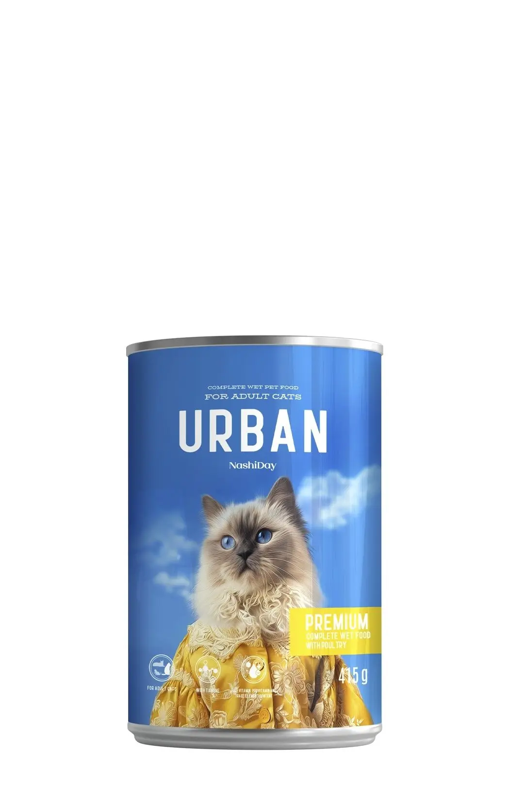 Hrana Umeda Pisici, NashiDay Urban, Pasare, 415 g