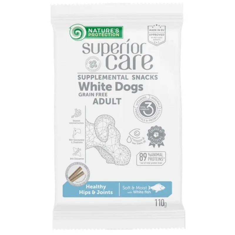 Nature's Protection Dog Snack Superior Care Hips & Joints with White Fish, 110 g