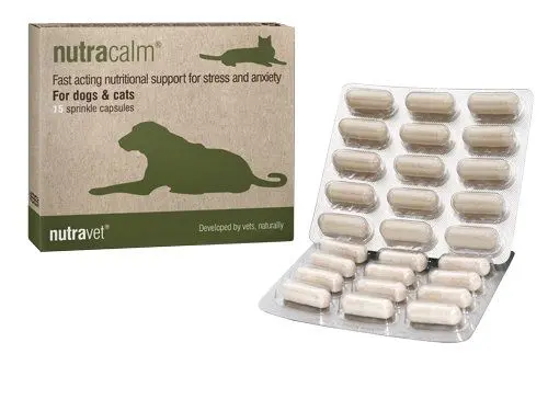 Nutravet Nutracalm, Caini & Pisici, 15 capsule