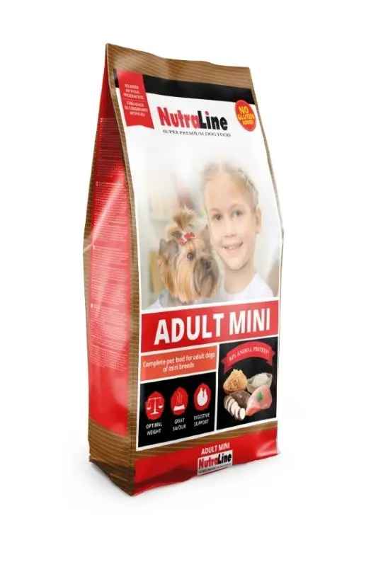 Hrana uscata caini, Nutraline Adult Mini, 1 kg