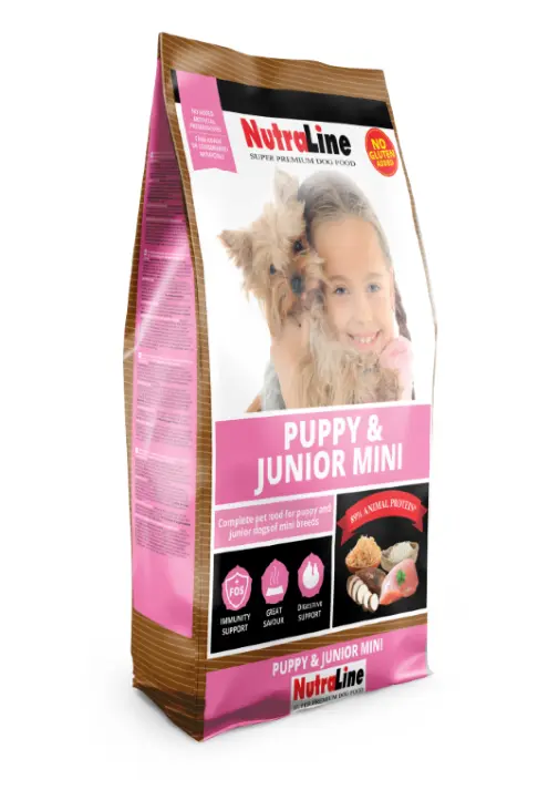 Hrana uscata caini, Nutraline Puppy & Junior Mini, 8 kg