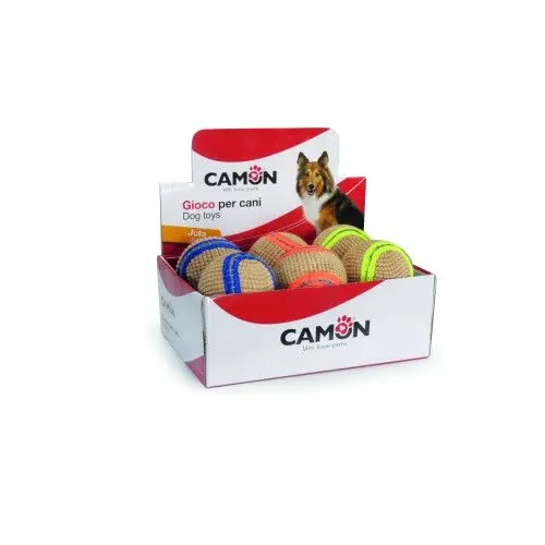 Jucarii pentru caini, Camon, bile din iuta, 70 mm/ set 6 buc