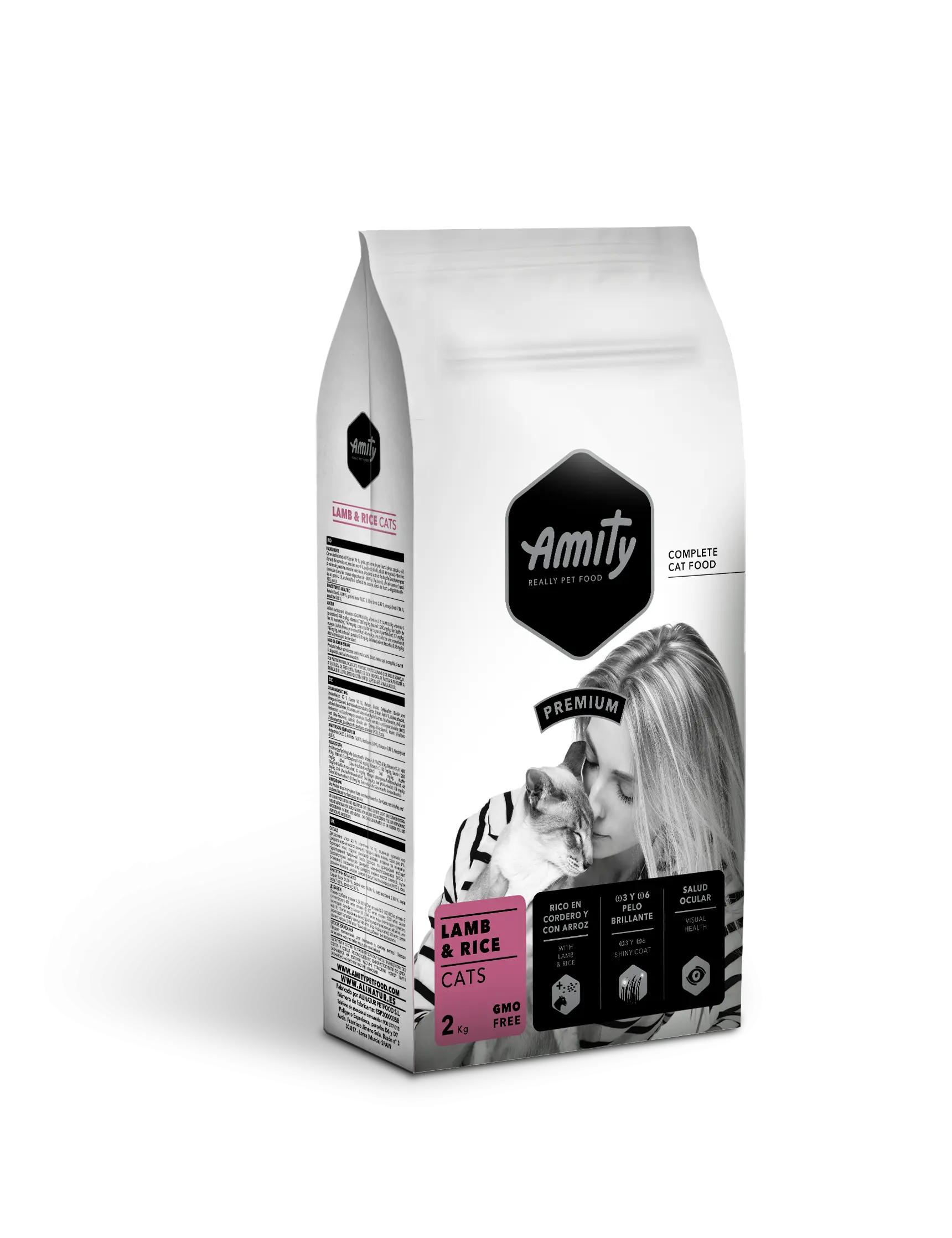 Hrana Uscata Pisici, Amity Premium Cats, Adult, Miel si Orez, 2 kg
