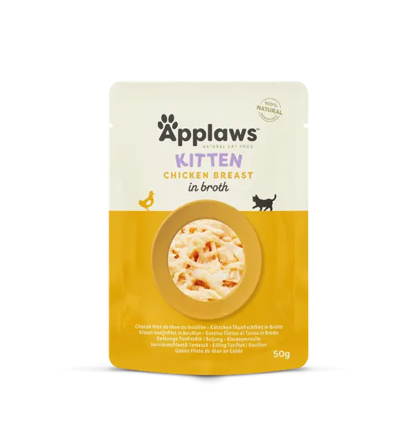 Applaws Kitten Chicken Breast in Broth, plic, 50 g