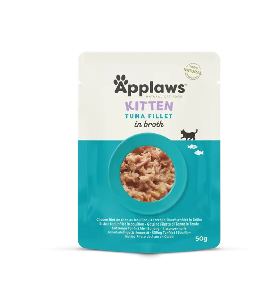 Applaws Kitten Tuna Fillet in Broth, plic, 50 g