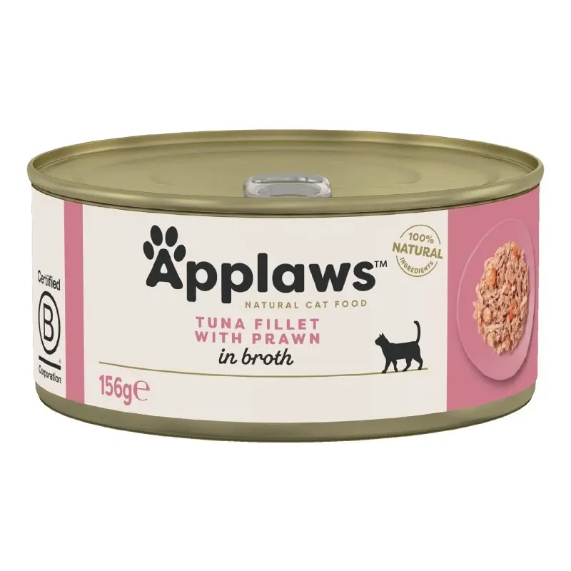 Applaws Tuna Fillet with Prawn, conserva, 156 g