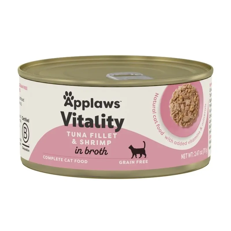 Applaws Tuna Fillet with Prawn, conserva, 70 g