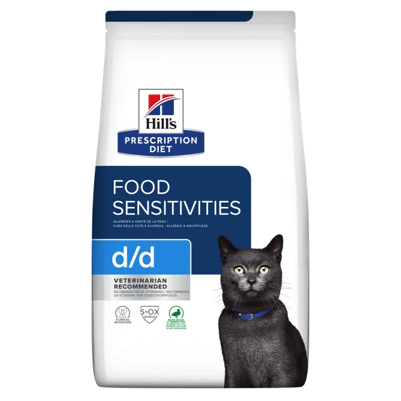 Hill's Prescription Diet Feline D/D Duck and Pea, 1.5 kg