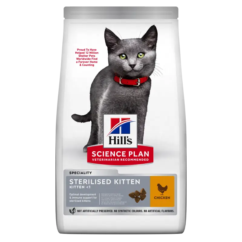 Hill's Science Plan Feline Kitten Sterilised Chicken, 7 kg