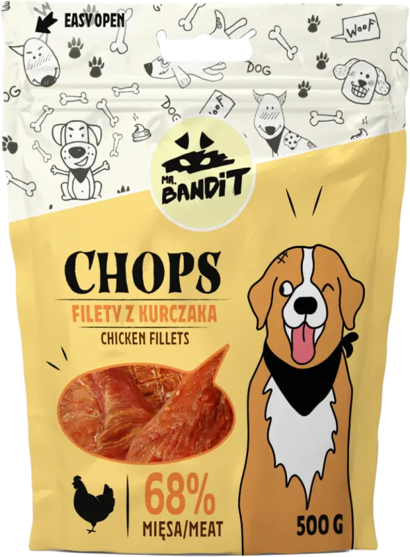Mr. Bandit Chops, Pui, 500 g