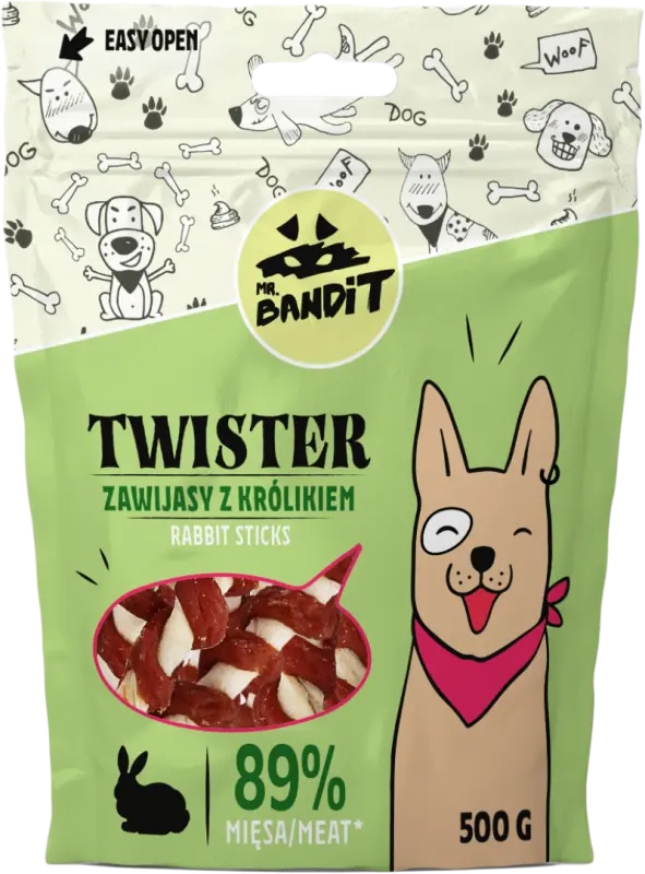 Mr. Bandit Twister, Iepure, 500 g